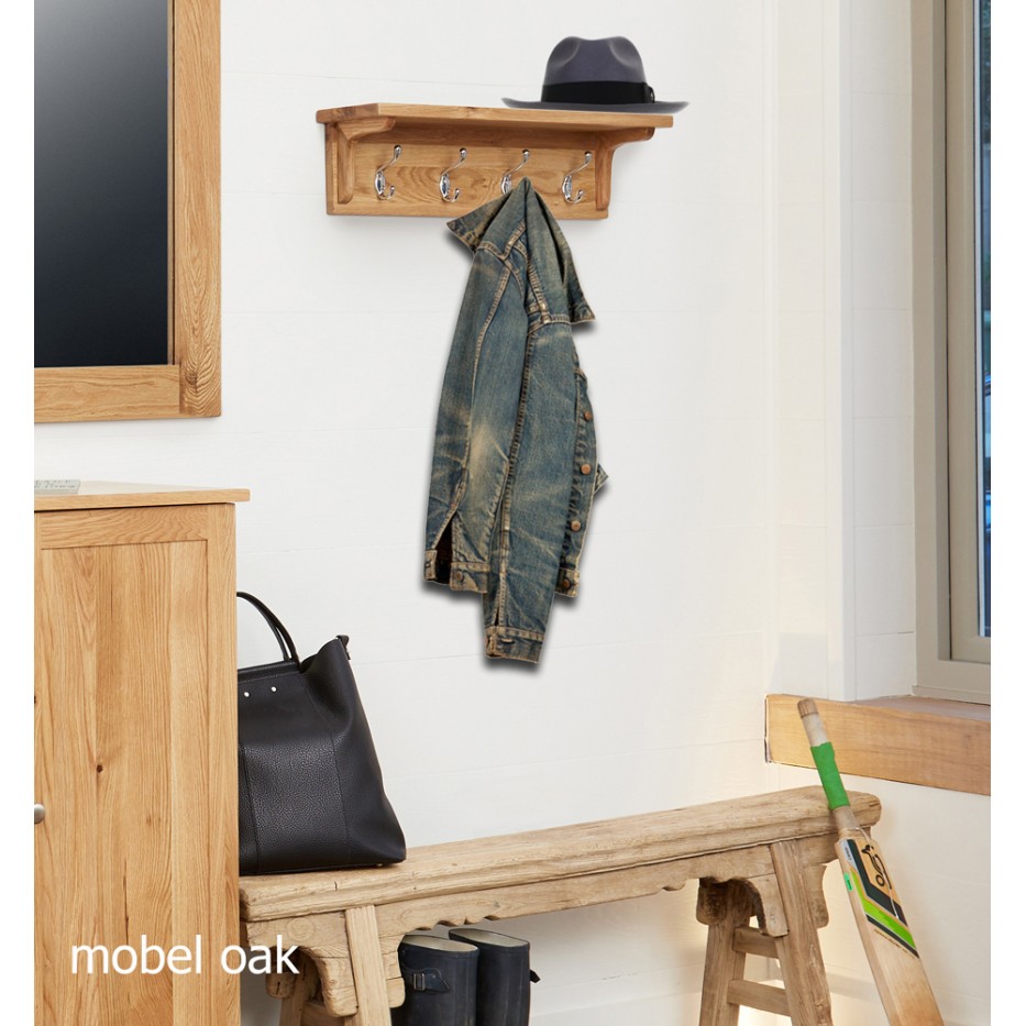 Mobel Oak Wall Mounted Coat Rack Mobel Oak Wall Mounted Coat Rack