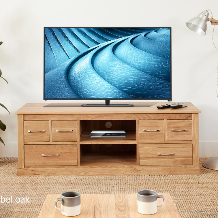 Mobel Oak Widescreen Television Cabinet