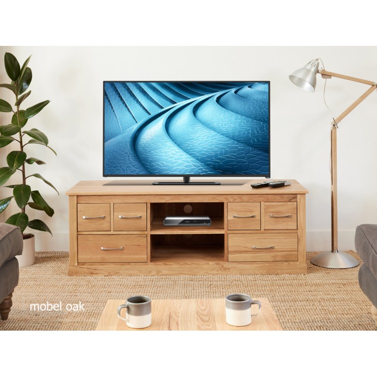 Mobel Oak Widescreen Television Cabinet