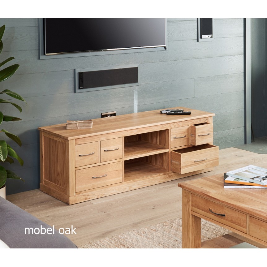 Mobel Oak Widescreen Television Cabinet