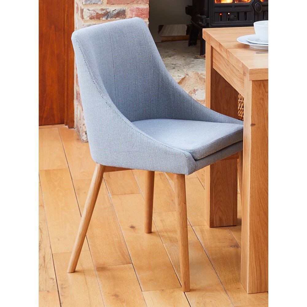 Mobel Oak Grey Upholstered Dining Chair Mobel Oak Grey Upholstered Dining Chair