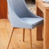 Mobel Oak Grey Upholstered Dining Chair