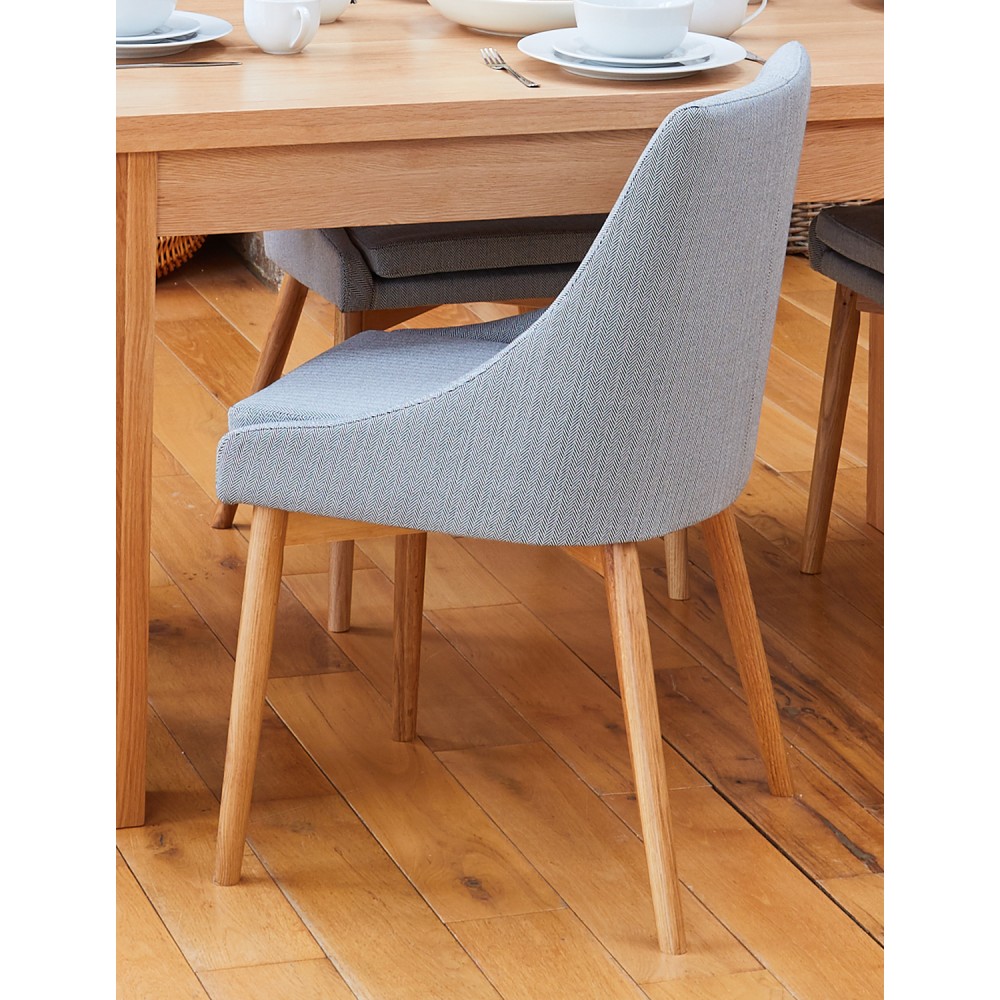 Mobel Oak Grey Upholstered Dining Chair Mobel Oak Grey Upholstered Dining Chair