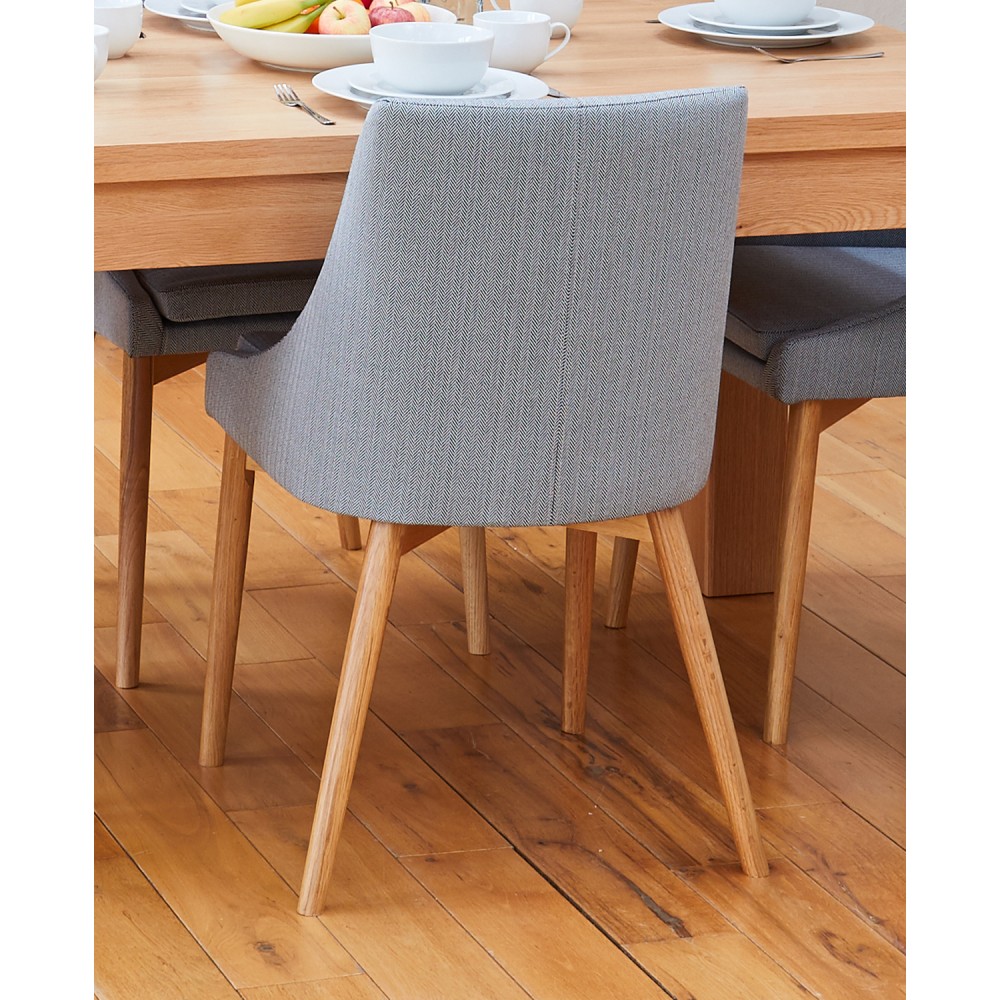 Mobel Oak Grey Upholstered Dining Chair Mobel Oak Grey Upholstered Dining Chair