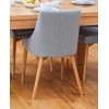 Mobel Oak Grey Upholstered Dining Chair Mobel Oak Grey Upholstered Dining Chair