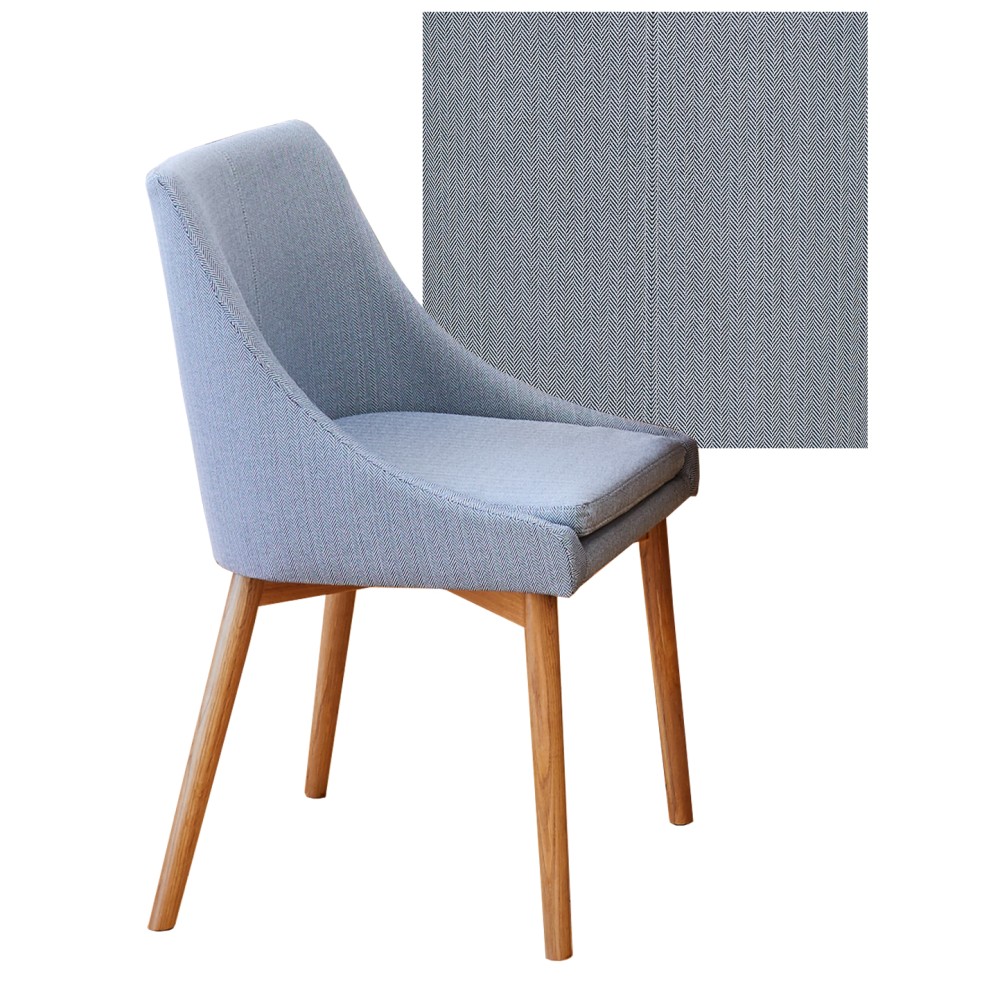 Mobel Oak Grey Upholstered Dining Chair Mobel Oak Grey Upholstered Dining Chair