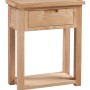 Moderna Oak 1 Drawer Small Hall Console Table