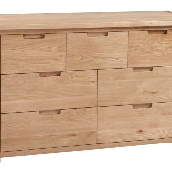 Moderna Oak 7 Drawer Chest