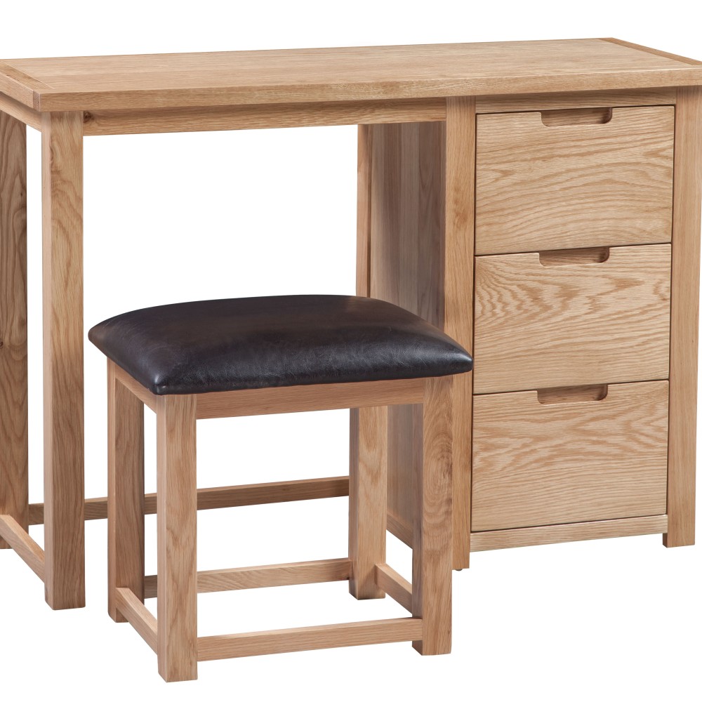 Moderna Oak Dressing Table and Stool