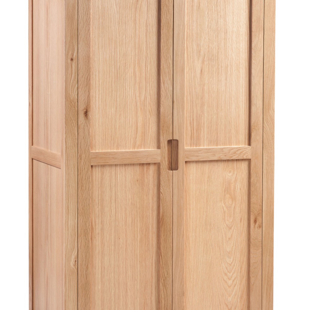 Moderna Oak Ladies Double Wardrobe