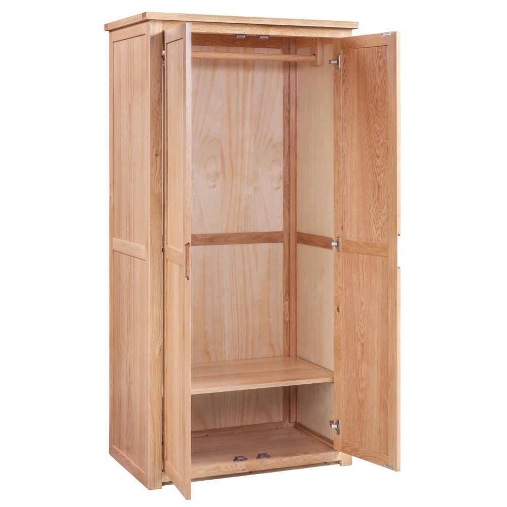 Moderna Oak Ladies Double Wardrobe