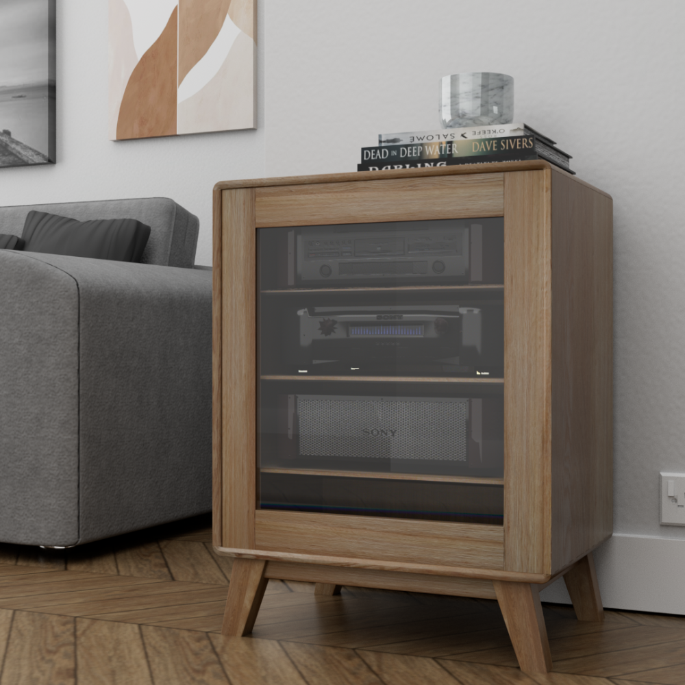 Nordic Oak HIFI Unit 