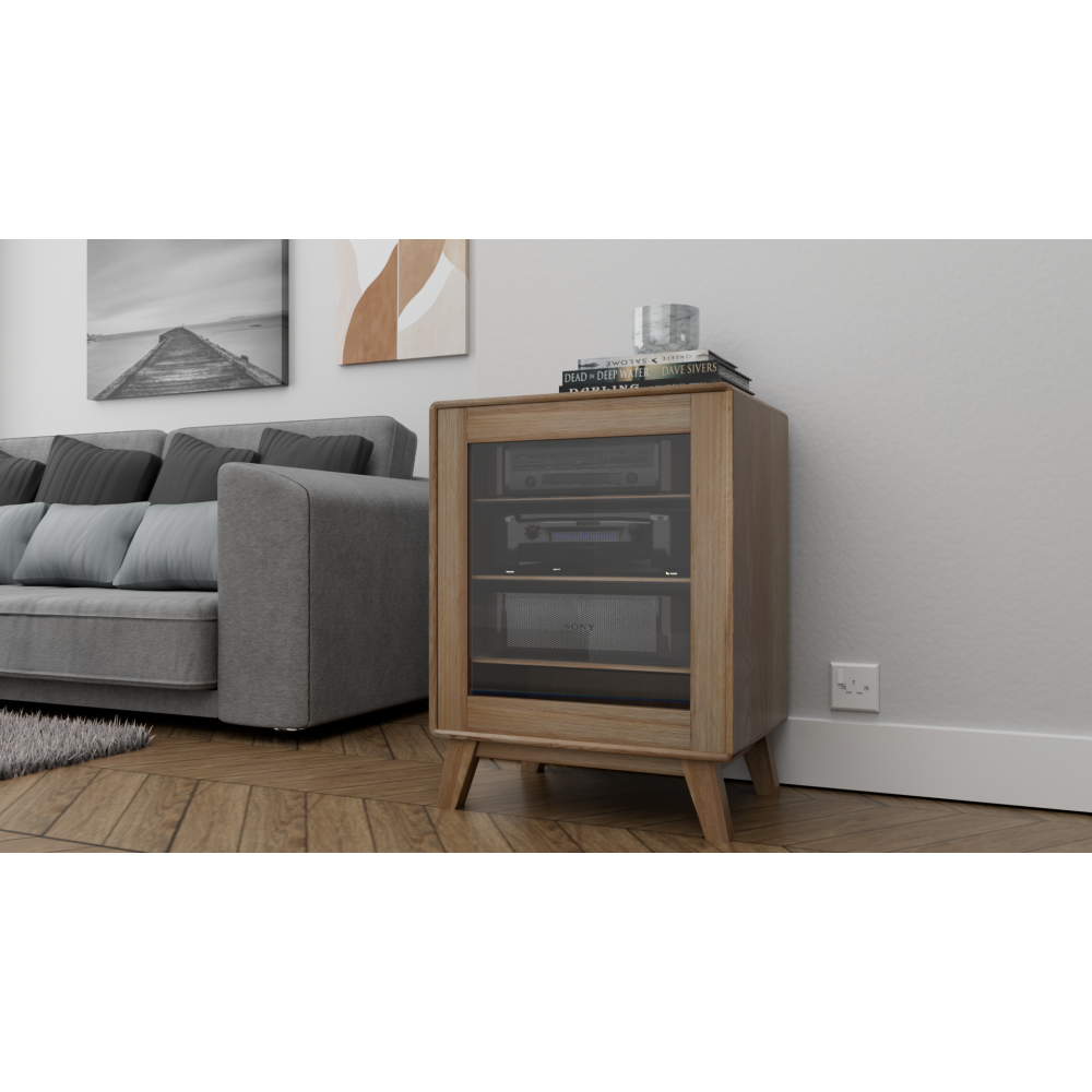 Nordic Oak HIFI Unit 