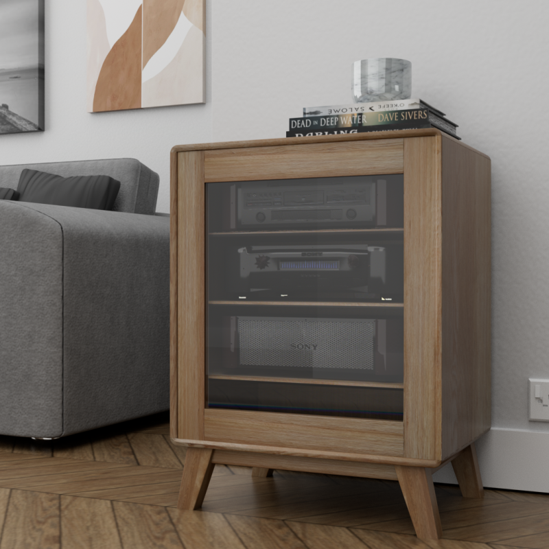 Nordic Oak HIFI Unit 