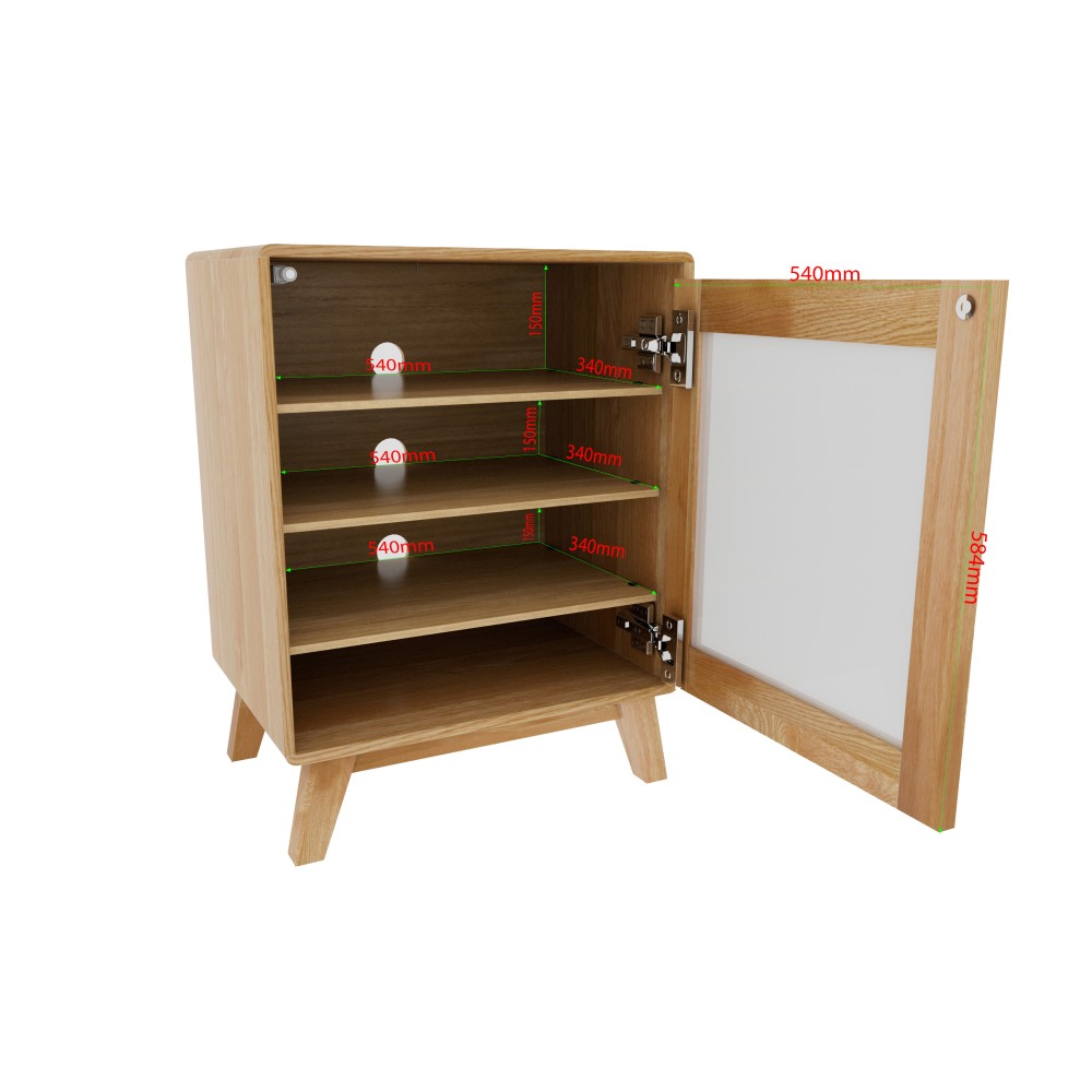 Nordic Oak HIFI Unit 