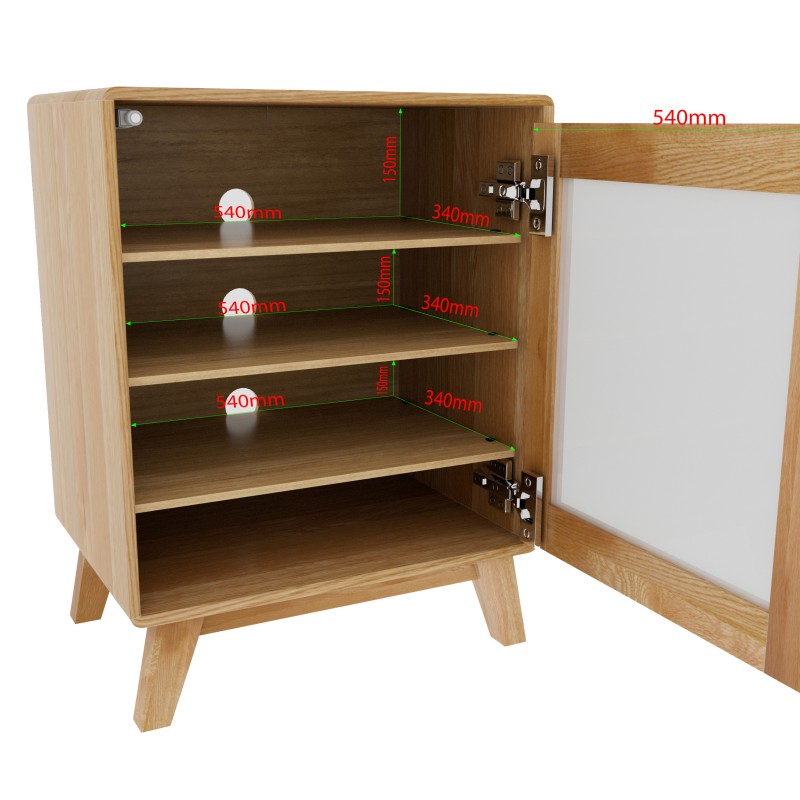 Nordic Oak HIFI Unit 