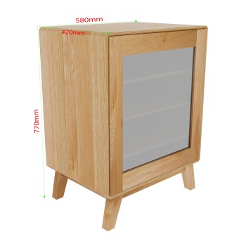 Nordic Oak HIFI Unit 