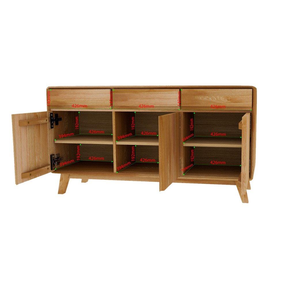 Nordic Oak Large Sideboard
