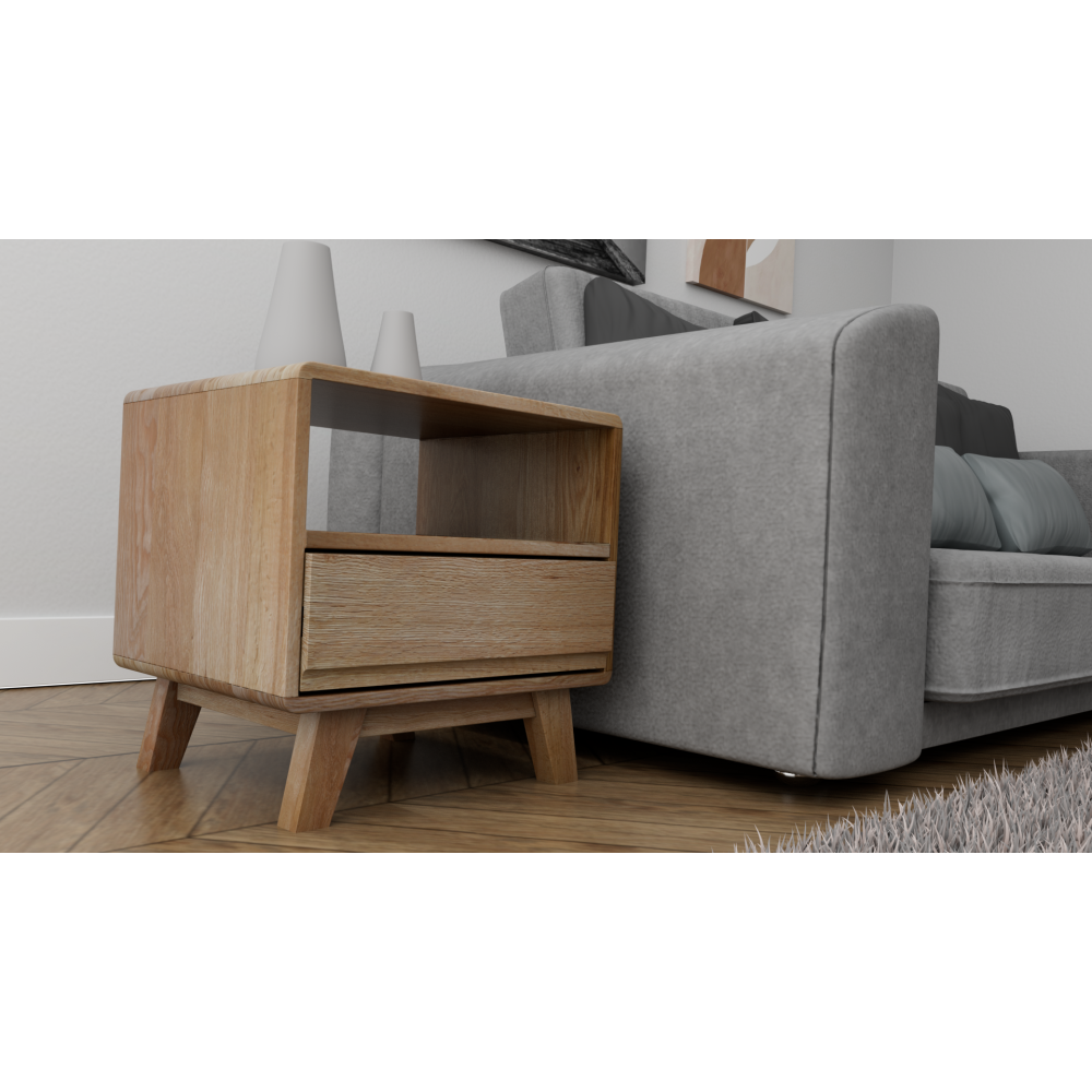 Nordic Oak Lamp Table