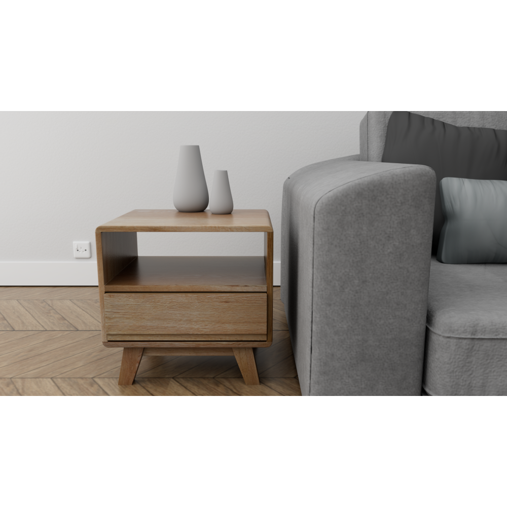 Nordic Oak Lamp Table