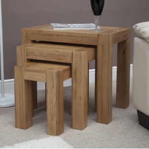 Oak Nest of Tables