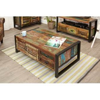 Urban Chic 2 Door 2 Drawers Large Coffee Table