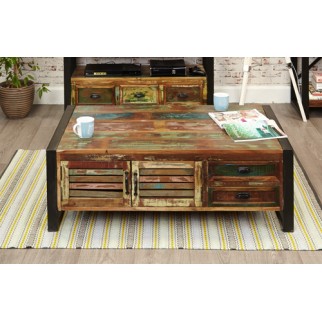 Urban Chic 2 Door 2 Drawers Large Coffee Table