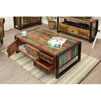 Urban Chic 2 Door 2 Drawers Large Coffee Table