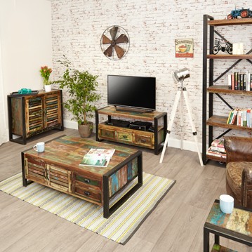 Urban Chic 2 Door 2 Drawers Large Coffee Table