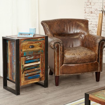 Urban Chic 1 Door 1 Drawer Lamp Table