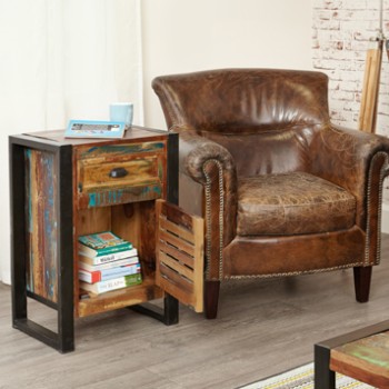 Urban Chic 1 Door 1 Drawer Lamp Table