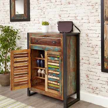 Urban Chic Shoe Storage Cupboard (with drawer)