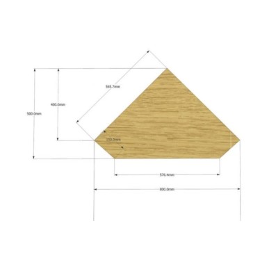 Opus Modern Oak Corner Display Unit