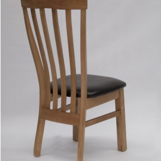 Opus Lucia Oak Leather Dining Chair 