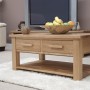 Opus Modern Oak  2 Drawer Coffee Table