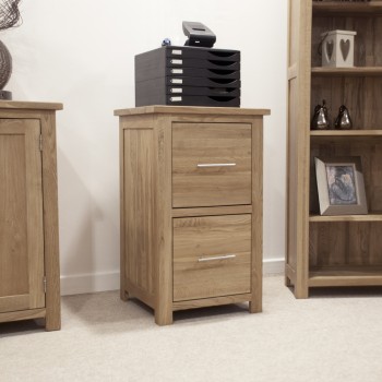 Opus Modern Oak 2 Drawer Filing Cabinet