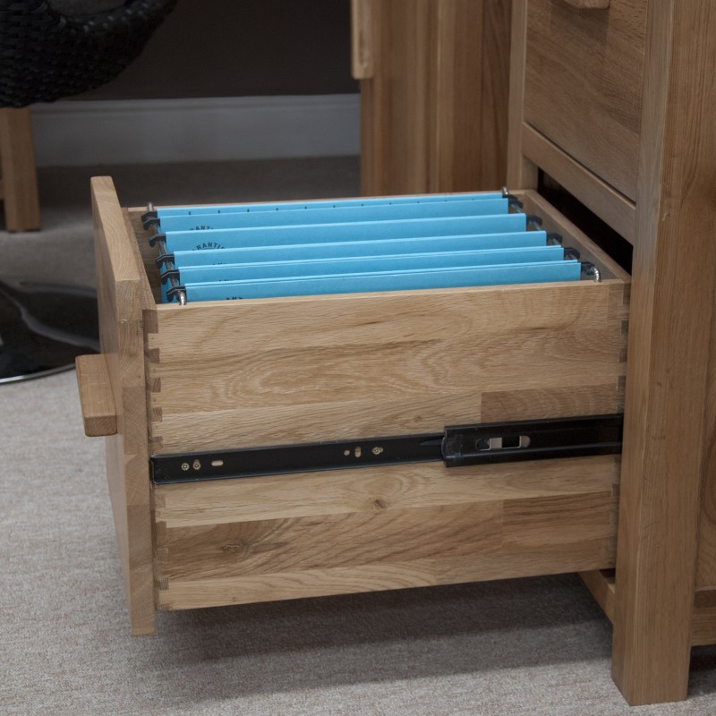 Opus Modern Oak 2 Drawer Filing Cabinet