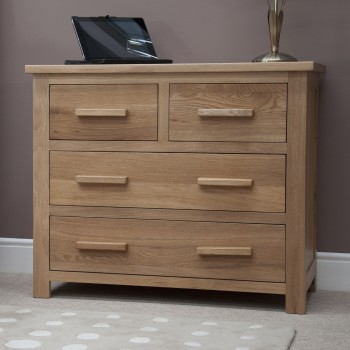Opus Modern Oak 2 Over 2 Drawer Chest 