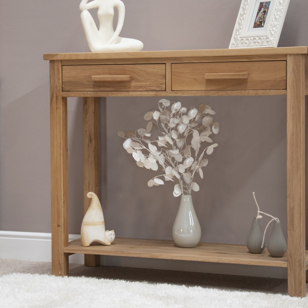 Opus Modern Oak Console Table