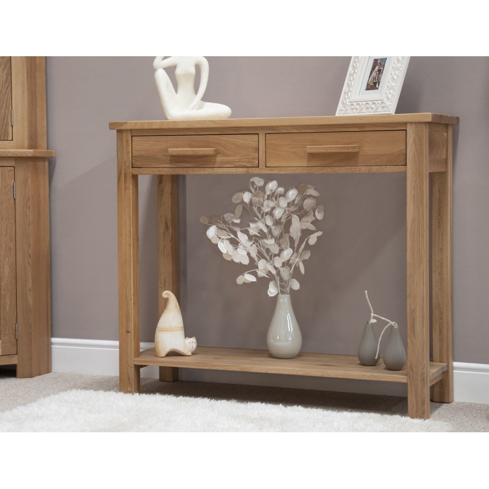 Opus Modern Oak Console Table Opus Modern Oak Console Table