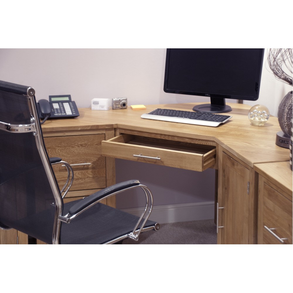 Opus Modern Oak Corner Desk