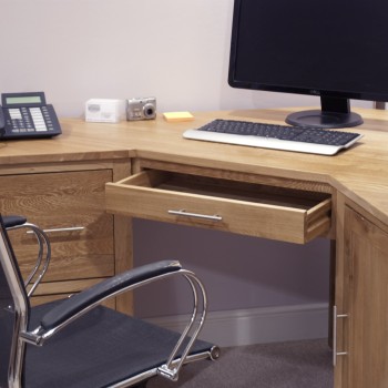 Opus Modern Oak Corner Desk
