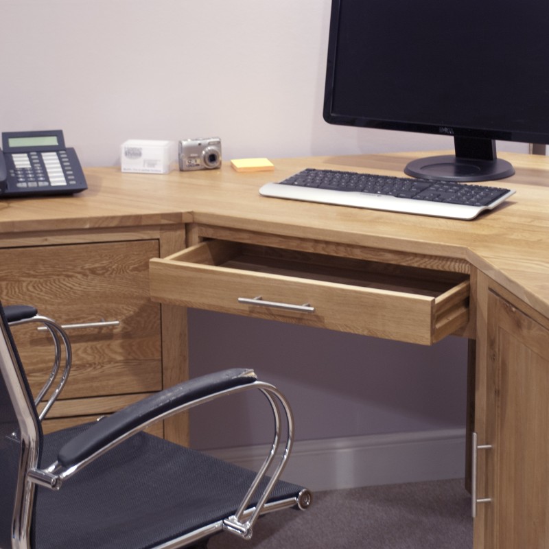 Opus Modern Oak Corner Desk