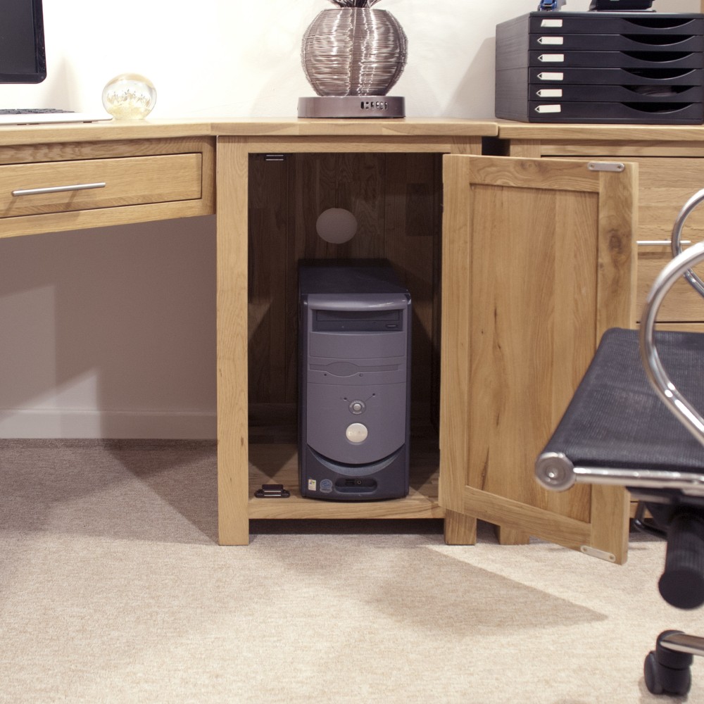 Opus Modern Oak Corner Desk