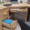 Opus Modern Oak Corner Desk