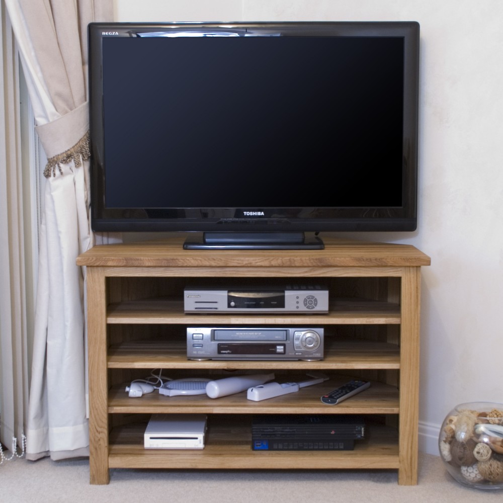 Opus Modern Oak Corner TV Unit Opus Modern Oak Corner TV Unit