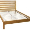 Opus Modern Oak Double Slatted Bed