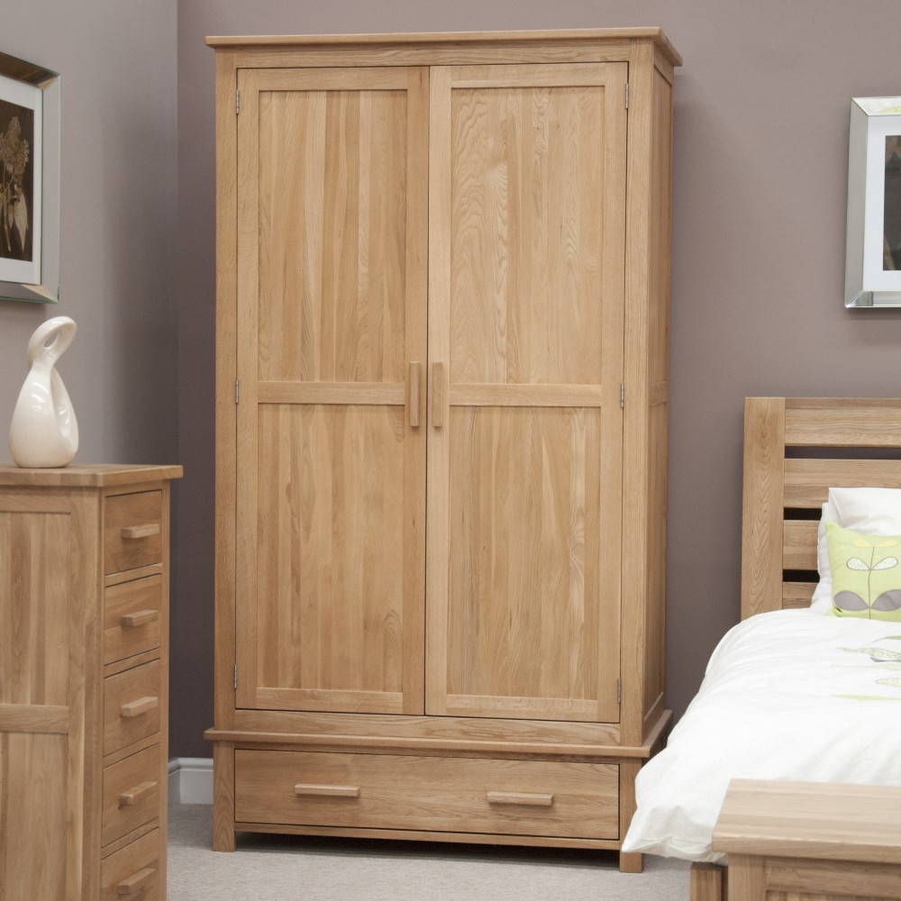 Opus Modern Oak Gents Wardrobe