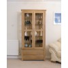 Opus Modern Oak Glass Display Cabinet