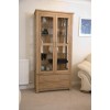 Opus Modern Oak Glass Display Cabinet